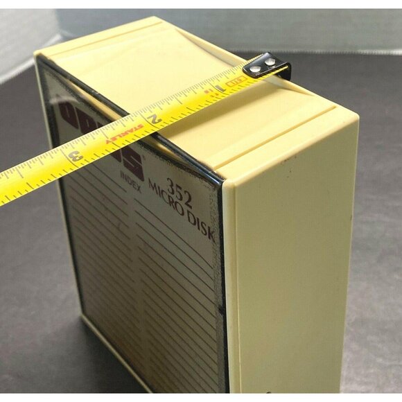 Vintage 80s Opus Floppy Micro Disk Plastic Storage Case Holds 10 3.5" Inch - Picture 10 of 11